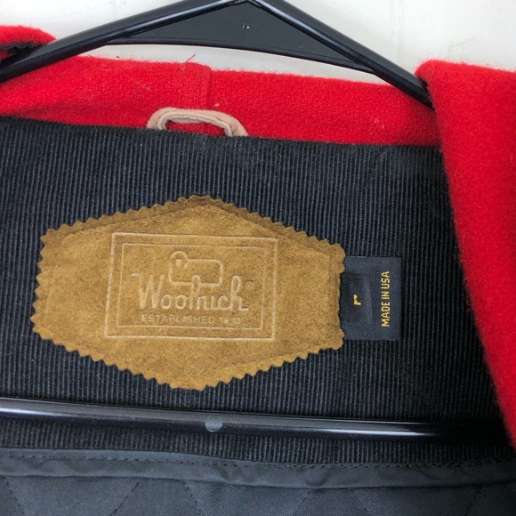 Vintage Woolrich Wool Duffle Coat Sz L - Picture 9 of 16